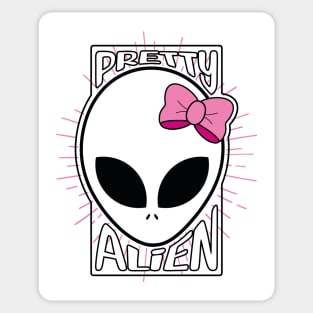 Pretty alien Sticker